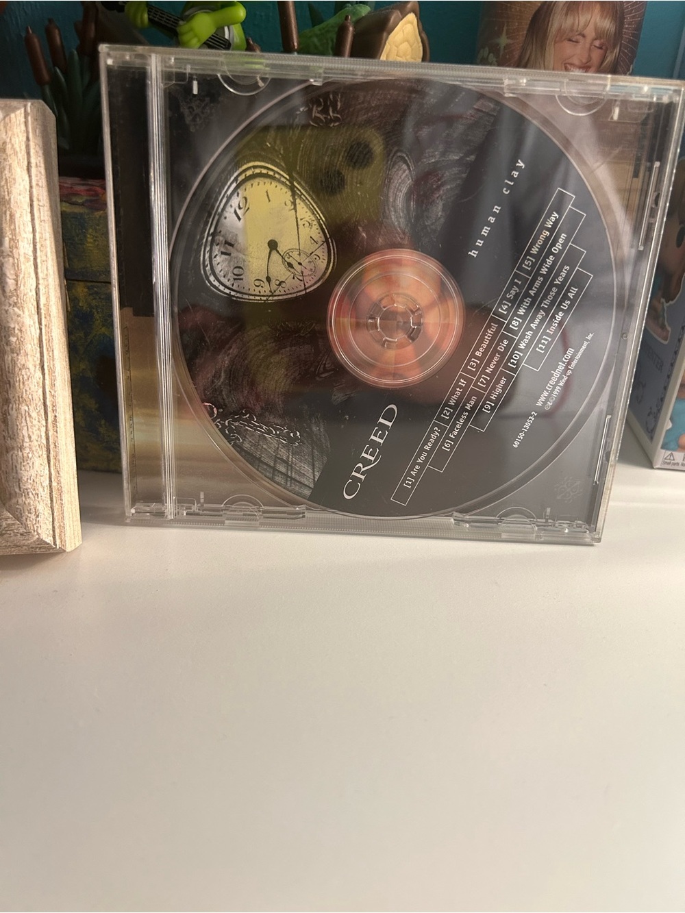 Creed Black and Clear 'Human Clay' Decorative CD Display